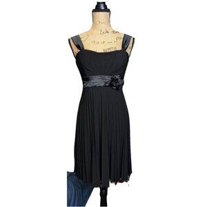 Black Babydoll Milkmaid Mini Dress Floral Whimsigoth Fairy Grunge Y2K Coquette M